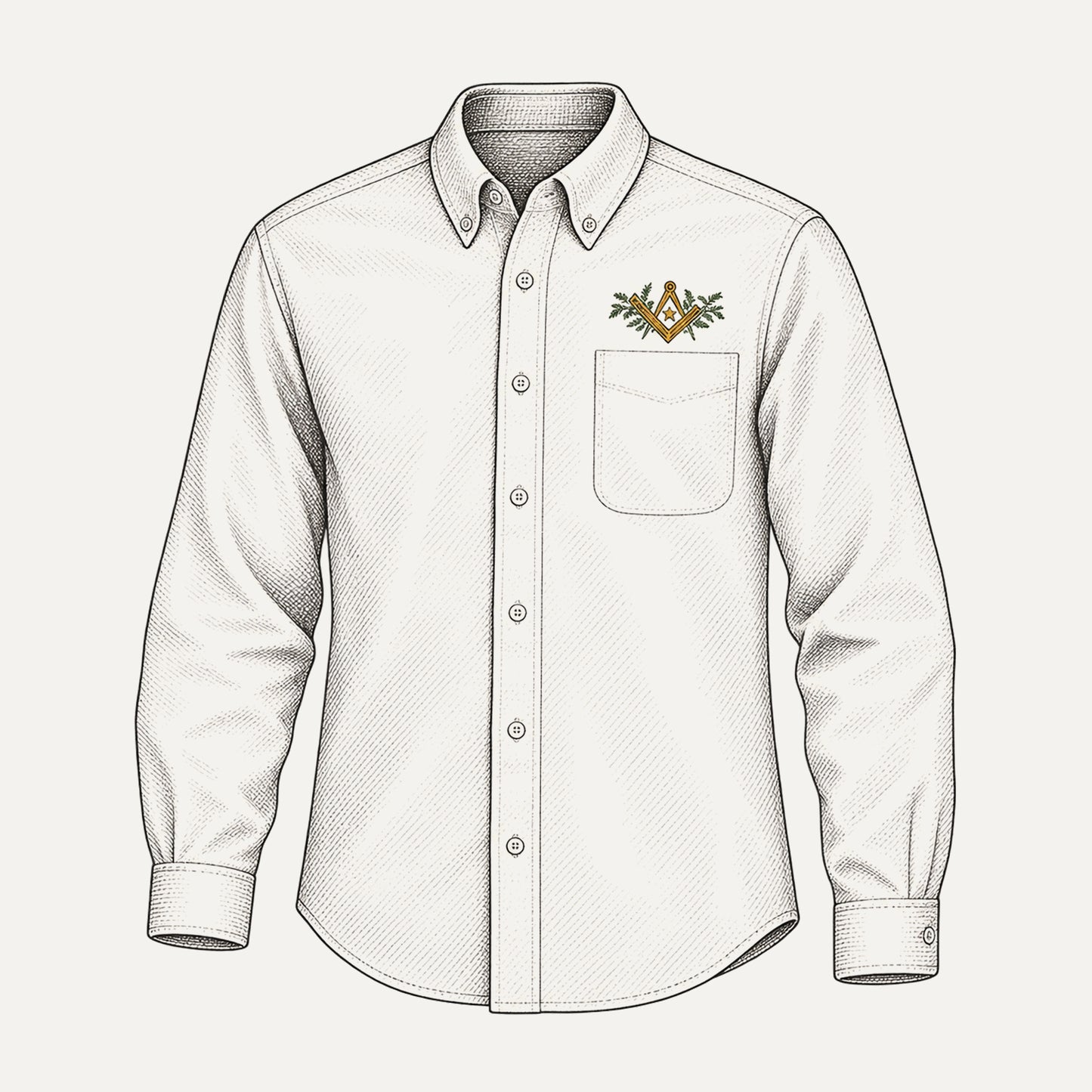 Co-Masonic Men's Button-Down Shirt
