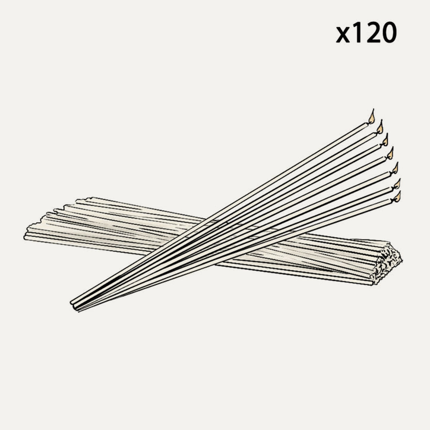 White Taper Pack (120)