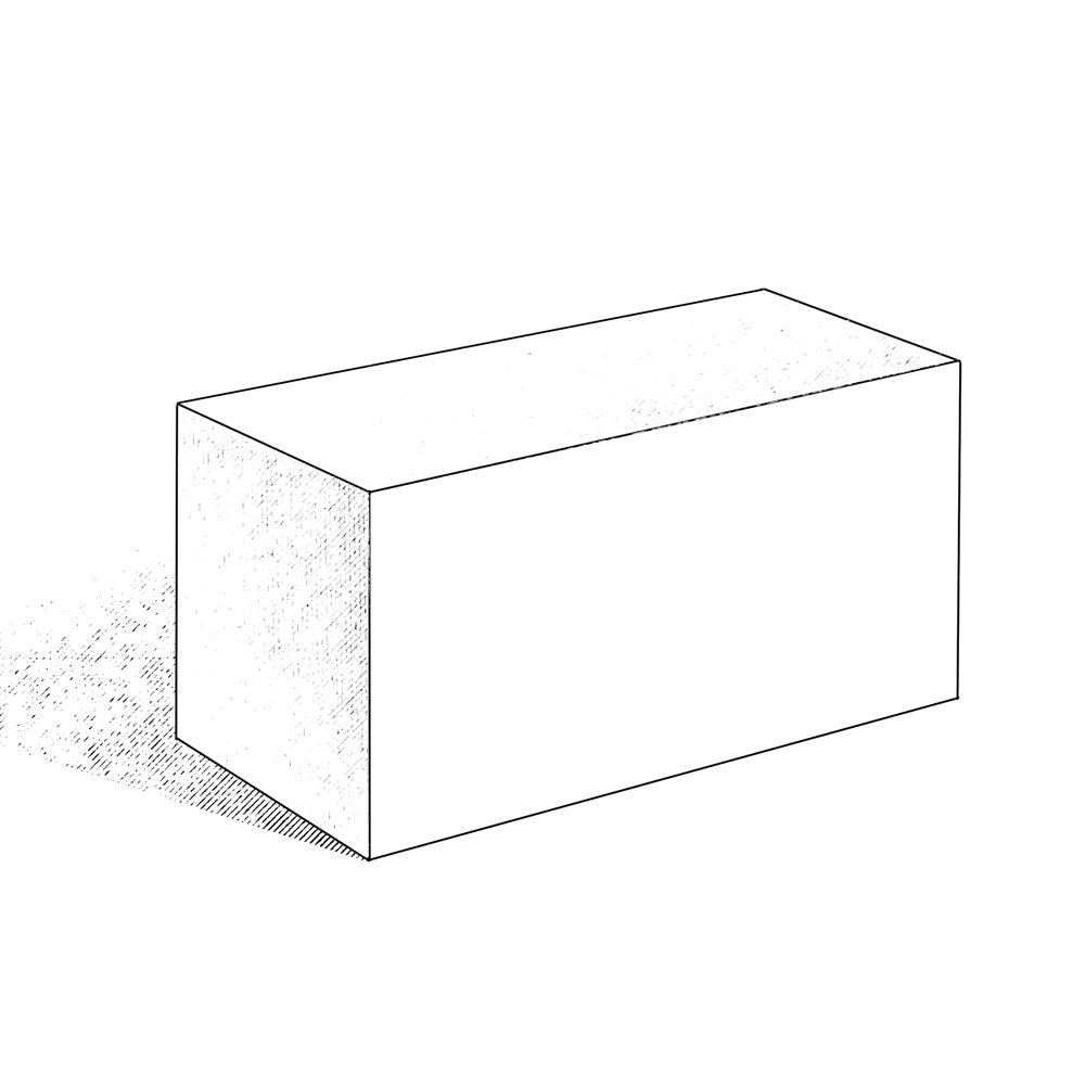 12" x 6" x 4" Marble Stone Perfect Ashlar