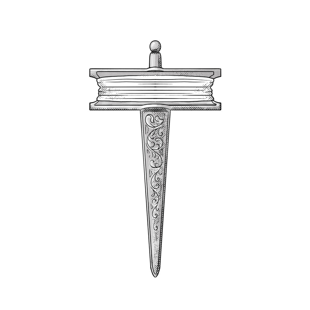 Wooden Skirret Masonic Working Tool