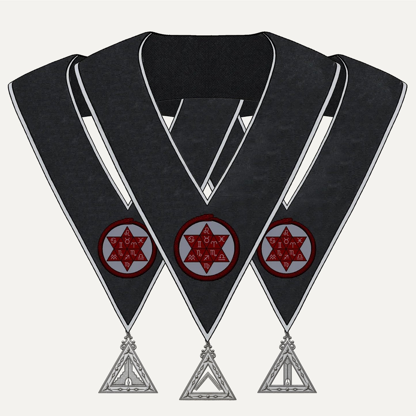 11° Officer Collar and Jewel Set