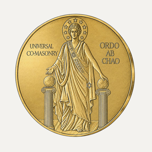 Co-Masonic Gold Commemorative Coin