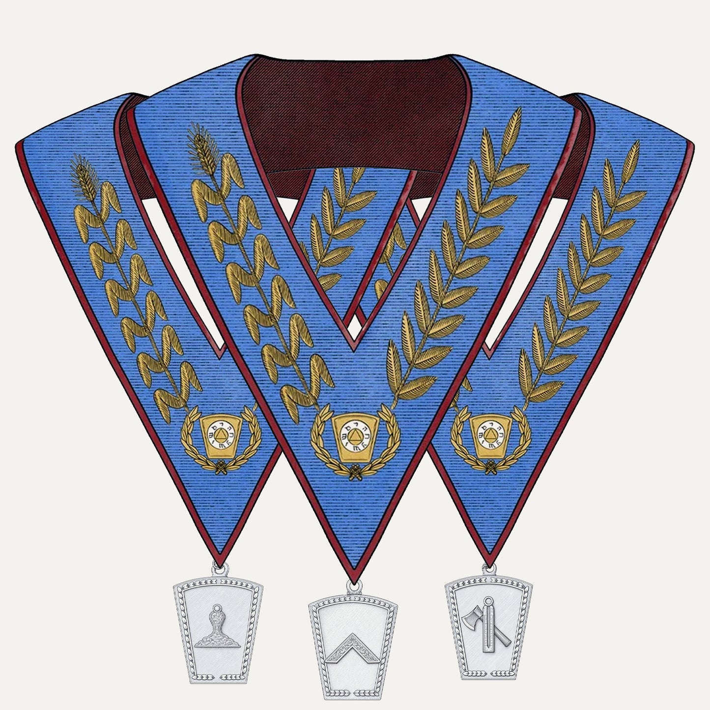 4° Officer Collar and Jewel Set