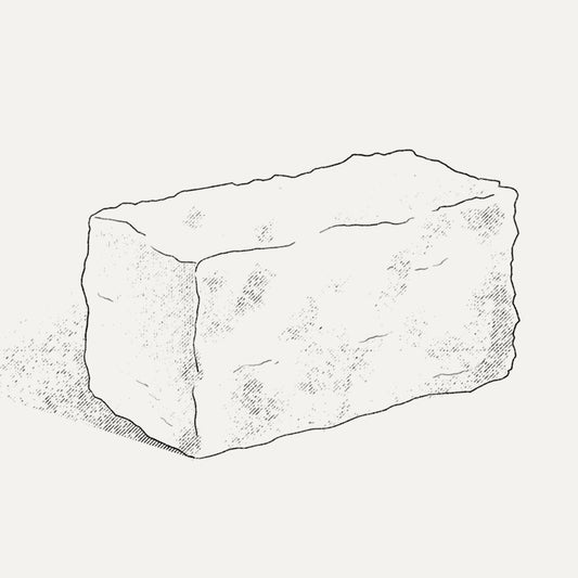 12" x 6" x 4" Marble Stone Rough Ashlar