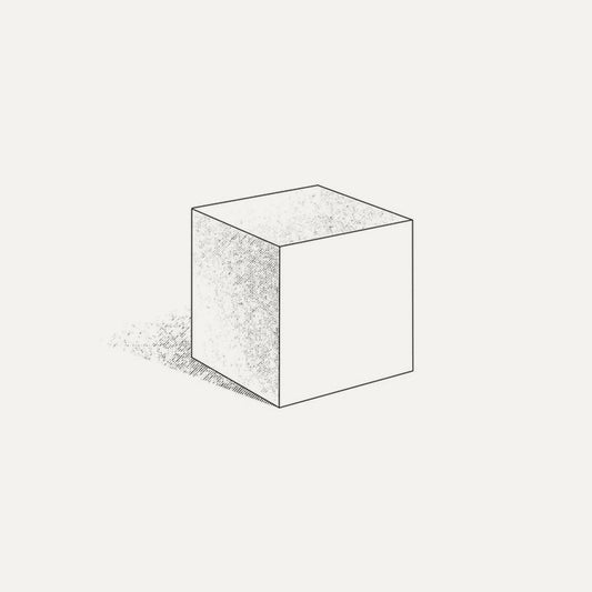 3" Masonic White Marble Stone Cube
