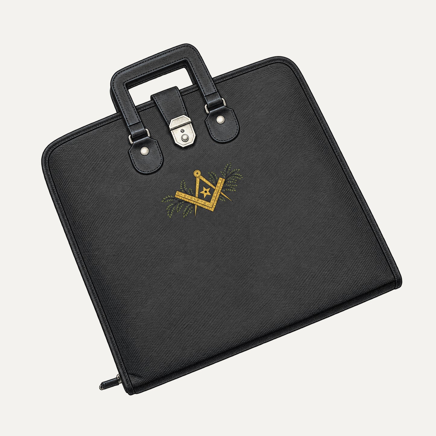 Embroidered Co-Masonic Apron Case with Handle