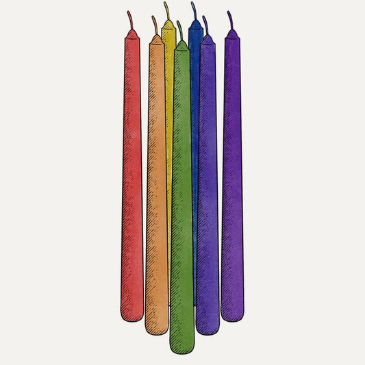 Rainbow Candles