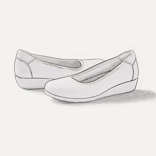 White Uniform Shoes - Women's Style 2
