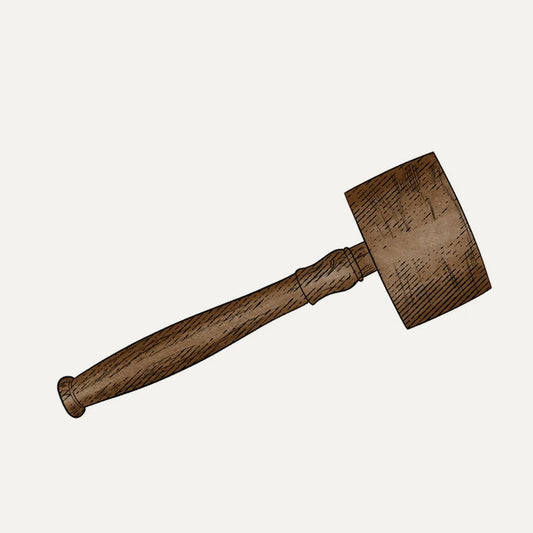 Wooden Common Gavel Masonic Working Tool
