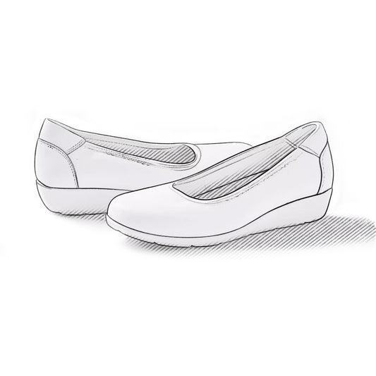 White Uniform Shoes - Women's Style 2