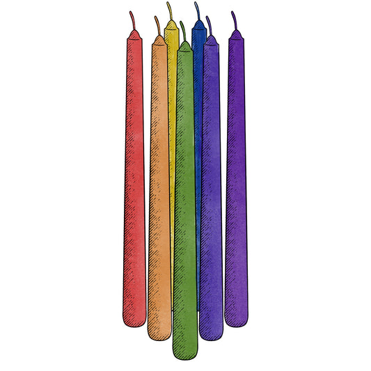 Rainbow Candles