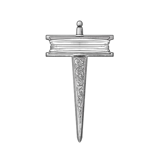 Wooden Skirret Masonic Working Tool