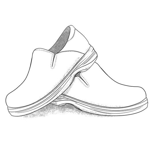 White Uniform Shoes - Women's Style 1